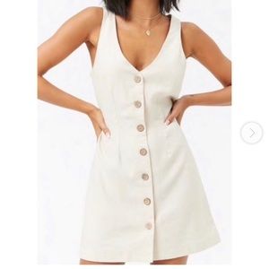 Forever 21 Button Front Linen Dress